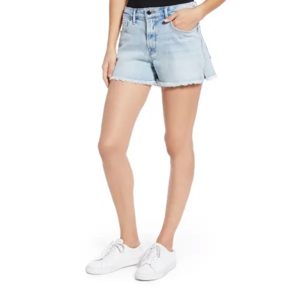 Good American High Waist Cutoff Denim Shorts